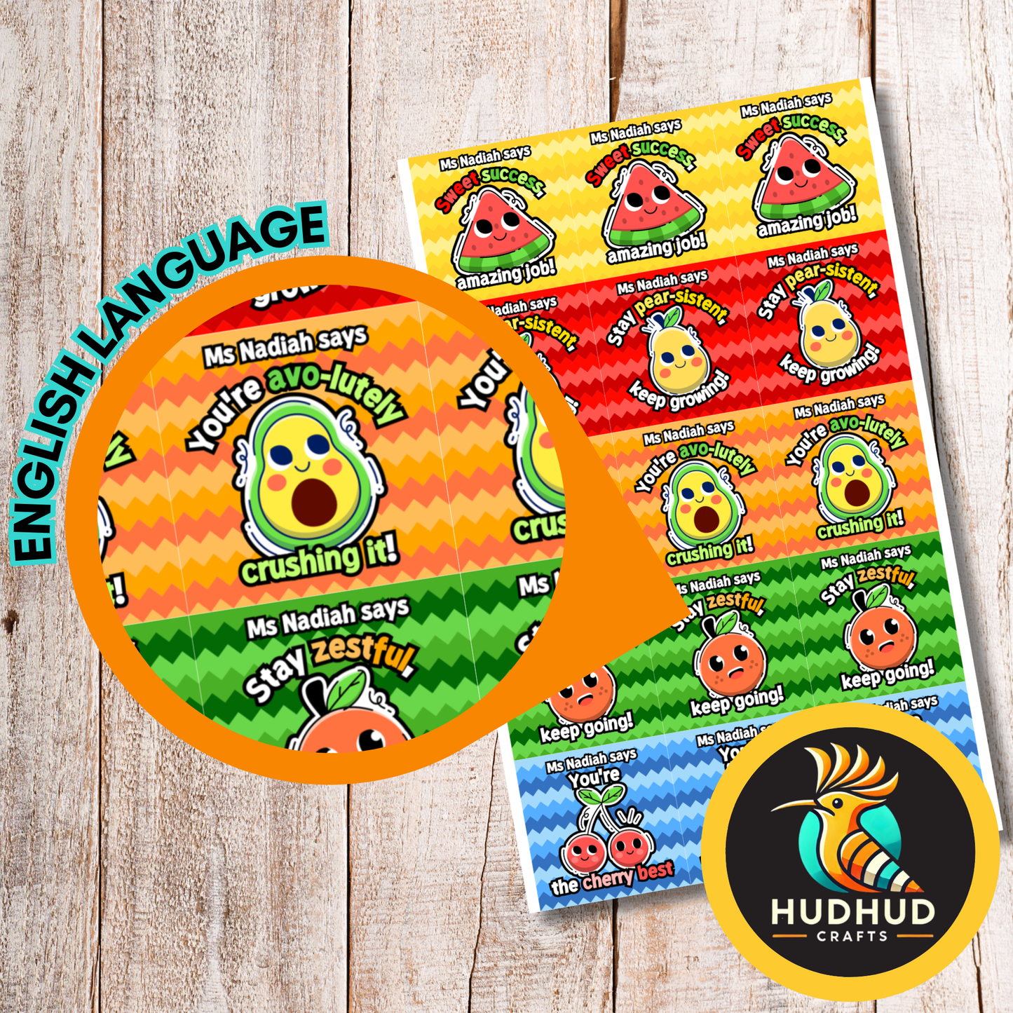 EL Personalised Motivational Stickers