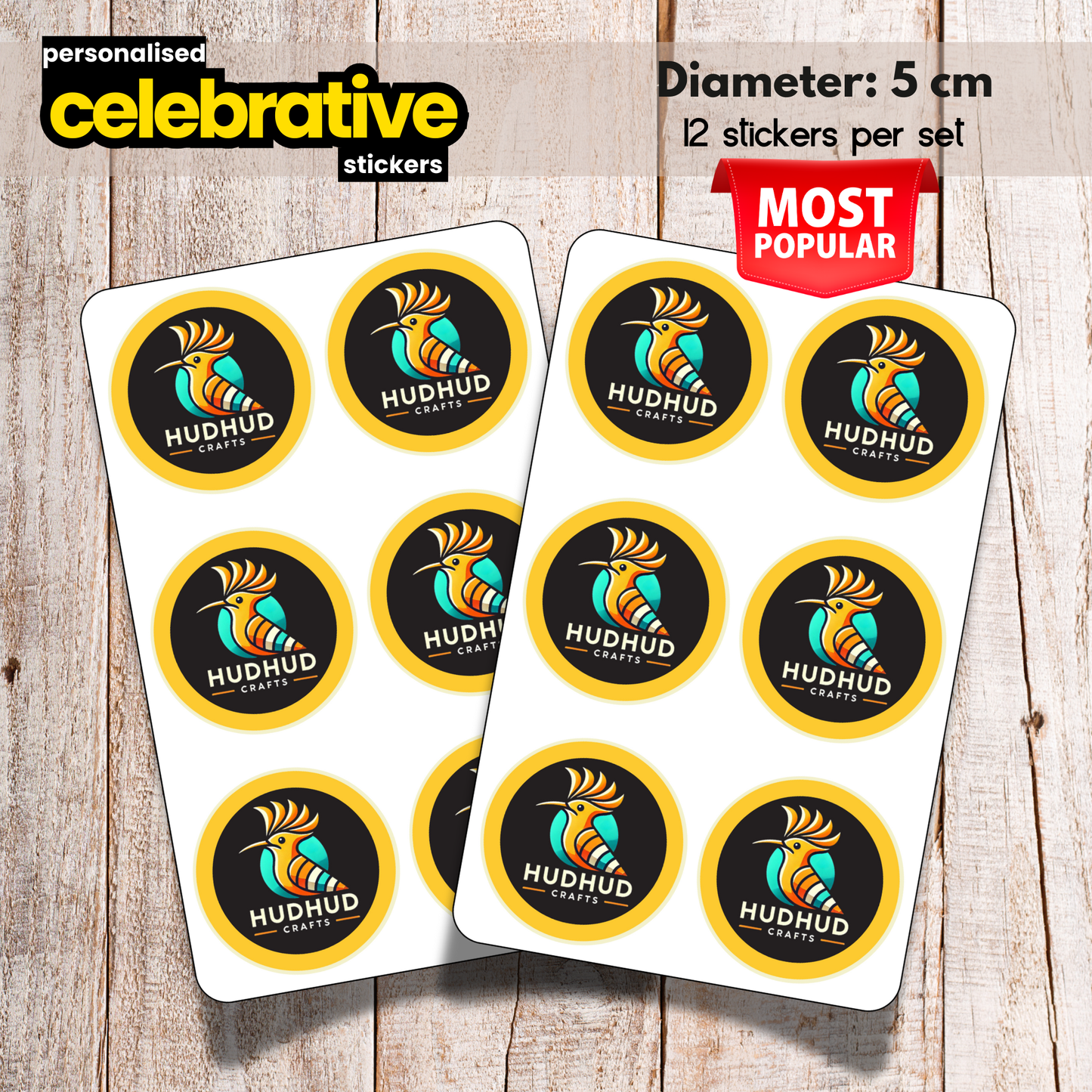 Personalised Birthday Age Stickers